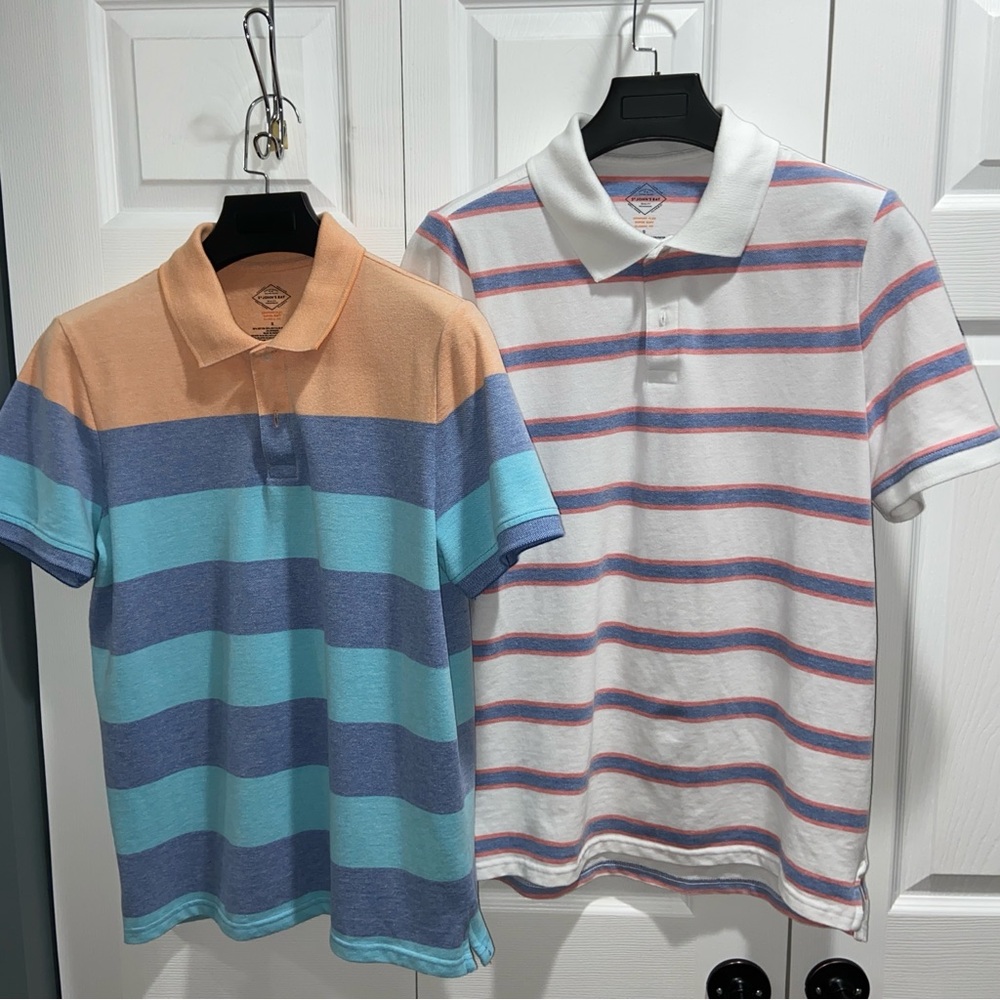 Bundle - 2 St. John’s Bay Polo Shirts - Men’s Small